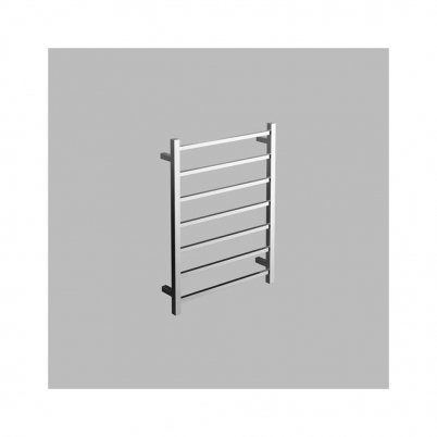 Neko Cue Heated Towel Rail 800x600x110mm Square Polished S/Steel L/H Power Outlet