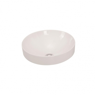 Solace Semi Inset Basin Round 400mm Ceramic White