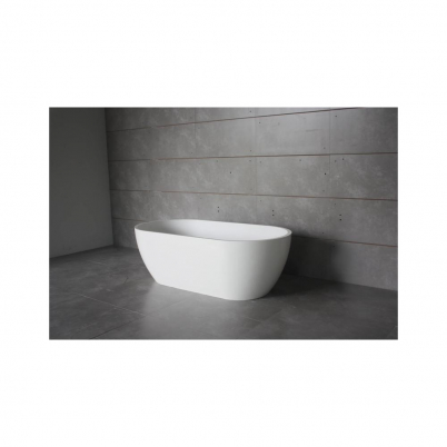 Sense 1807 Freestanding Stone Bath 1807x795x540mm Matte White