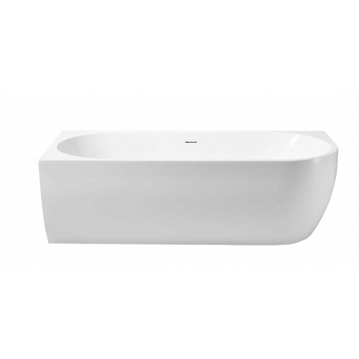 Evolve 1500 Right Hand Corner Acrylic Bath w/- overflow White 1500x750x580