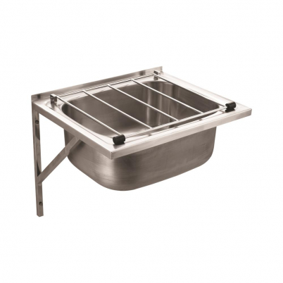 Neko Project Cleaners Sink+Grate+Basket Waste 560x450mm Satin SS