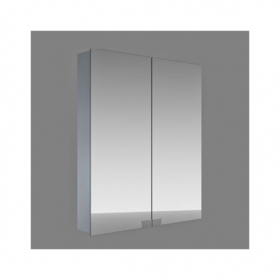 Neko Haven Double Mirror Door Shaving Cabinet 600 X 700mm Aluminium Cabinet Mirrored Back Wall