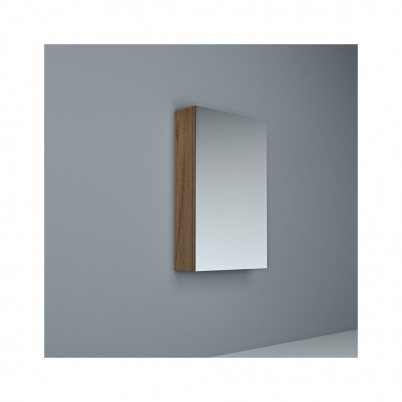 Crave Mirror Door Shaving Cabinet 450 x 700mm with Soft Close Hinges Dark Elm