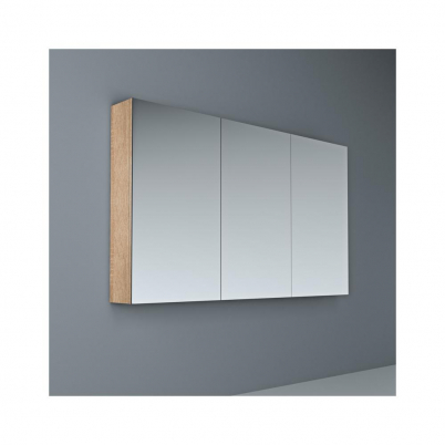 Crave Mirror Door Shaving Cabinet 1200 x 700mm with Soft Close Hinges Elegant Oak