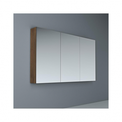 Crave Mirror Door Shaving Cabinet 1200 x 700mm with Soft Close Hinges Dark Elm