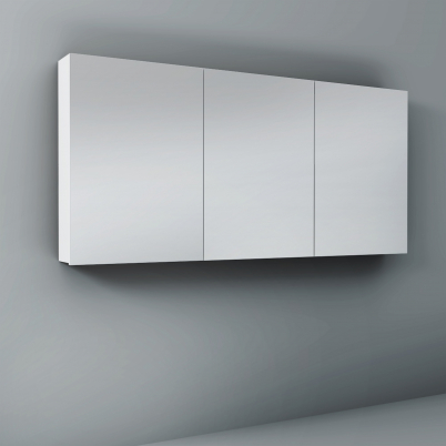 Crave Mirror Door Shaving Cabinet 1500 x 700mm with Soft Close Hinges White