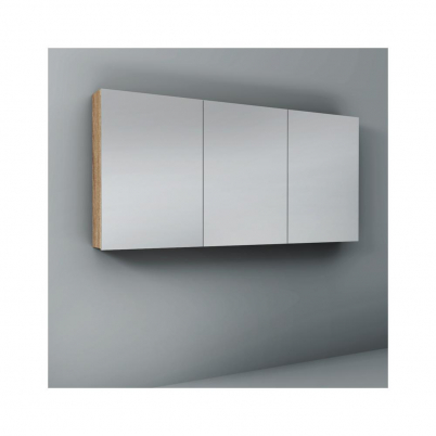 Crave Mirror Door Shaving Cabinet 1500 x 700mm with Soft Close Hinges Elegant Oak