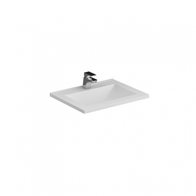 Polymarble Top Only Matte White to Suit 600mm Neko Vanity 1TH