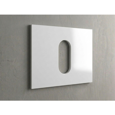 Polymarble Gloss White 600mm Top Only w/ Cut-out to Suit Trend-Cue-Bliss-Lux-Hue Basin