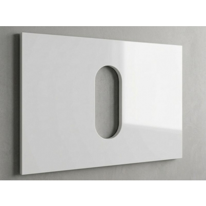 Polymarble Gloss White 750mm Top Only w/ Cut-out to Suit Trend-Cue-Bliss-Lux-Hue Basin