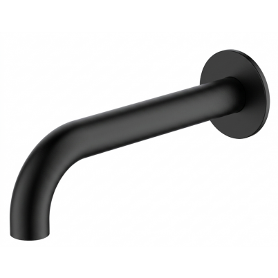 Hue Curved Bath Spout Matte Black