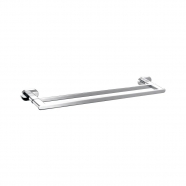 Neko Lux Double Towel Rail 600mm Chrome