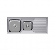 Neko Solace Sink 1200 x 500mm 1+3/4 Bowl NTH Satin SS