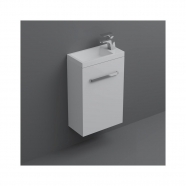 Neko Space W/Hung Vanity 400x220x600mm 1 RH Door w/-Chrome Handle & Poly Marble Top