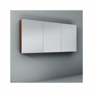 Crave Mirror Door Shaving Cabinet 1500 x 700mm with Soft Close Hinges Dark Elm