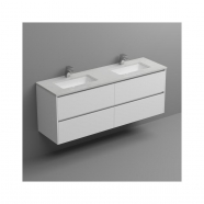 White Cliffs Top+U/Mnt Basin Only To Suit 1500mm Neko Vanity (Double Bowl) 2x1TH