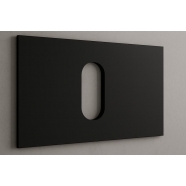 Polymarble Matte Black 750mm Top Only w/ Cut-out to Suit Trend-Cue-Bliss-Lux-Hue Basin