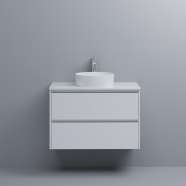 Polymarble Gloss White 900mm Top Only w/ Cut-out to Suit Trend-Cue-Bliss-Lux-Hue Basin