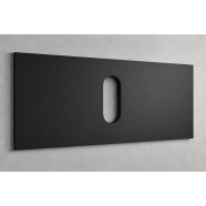 Polymarble Matte Black 1200mm Top Only w/ Cut-out to Suit Trend-Cue-Bliss-Lux-Hue Basin