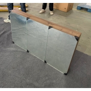 Pacific Suites 1200 Mirror Door Shaving Cabinet Dark Scheme 1200x700mm