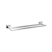 Neko Lux Double Towel Rail 600mm Chrome