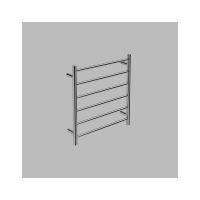 Neko Trend Heated Towel Rail 650x620x112mm Round Polished S/Steel L/H Power Outlet
