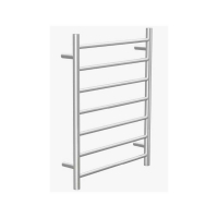 Trend Heated Towel Rail 800x600x112mm Brushed Nickel S/Steel R/H Power Outlet