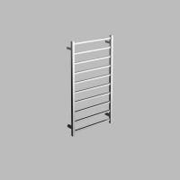 Neko Cue Heated Towel Rail 1200x600x110mm Square Polished S/Steel L/H Power Outlet