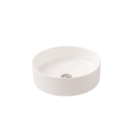 Hue 360 Round Countertop Basin 360x120mm without overflow White