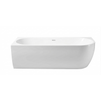 Evolve 1500 Right Hand Corner Acrylic Bath w/- overflow White 1500x750x580