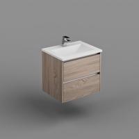 Neo Vanity 600mm Dbl Drawer Wall-Hung