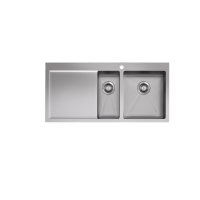 Neko Locus Sink 1000x510mm 1+1/2 Right Hand Bowl 1TH Satin SS