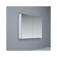 Crave Mirror Door Shaving Cabinet 900 x 700mm with Soft Close Hinges White