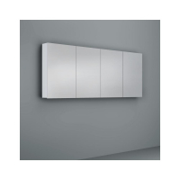 Crave Mirror Door Shaving Cabinet 1800 x 700mm with Soft Close Hinges White