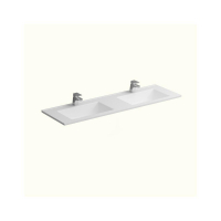 Polymarble Top Only to Suit 1500mm Neko Vanity Dbl Bowl 2x1TH