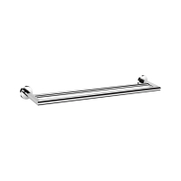 Hue Double Towel Rail 700mm Chrome