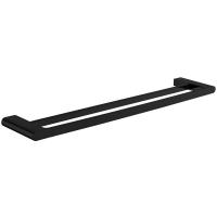 Sync Double Towel Rail 900mm Matte Black