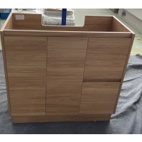 Pacific Suites 900 Vanity+Kick Light Scheme 2-Door 2-R/H Drawers Cabinet with Polymarble top