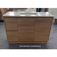 Pacific Suites 1200 Vanity+Kick Light Scheme 2-Door 2-L/H Drawers Cabinet with Polymarble Top