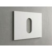 Polymarble Matte White 600mm Top Only w/ Cut-out to Suit Trend-Cue-Bliss-Lux-Hue Basin