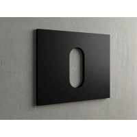 Polymarble Matte Black 600mm Top Only w/ Cut-out to Suit Trend-Cue-Bliss-Lux-Hue Basin