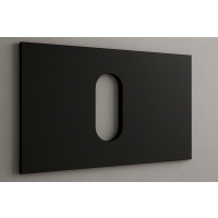 Polymarble Matte Black 750mm Top Only w/ Cut-out to Suit Trend-Cue-Bliss-Lux-Hue Basin