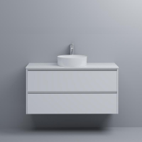Polymarble Gloss White 1200mm Top Only w/ Cut-out to Suit Trend-Cue-Bliss-Lux-Hue Basin
