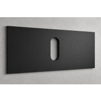 Polymarble Matte Black 1200mm Top Only w/ Cut-out to Suit Trend-Cue-Bliss-Lux-Hue Basin