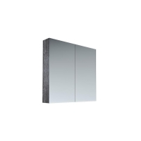 Wentworth Mirror Door Shaving Cabinet 750 x 700mm Dark Colour Scheme