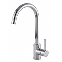 Hue Round Gooseneck Sink Mixer Chrome