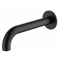 Hue Curved Bath Spout Matte Black